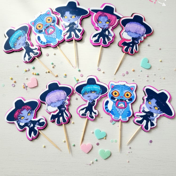 Saja Boys Demon Form Cup Cake Toppers