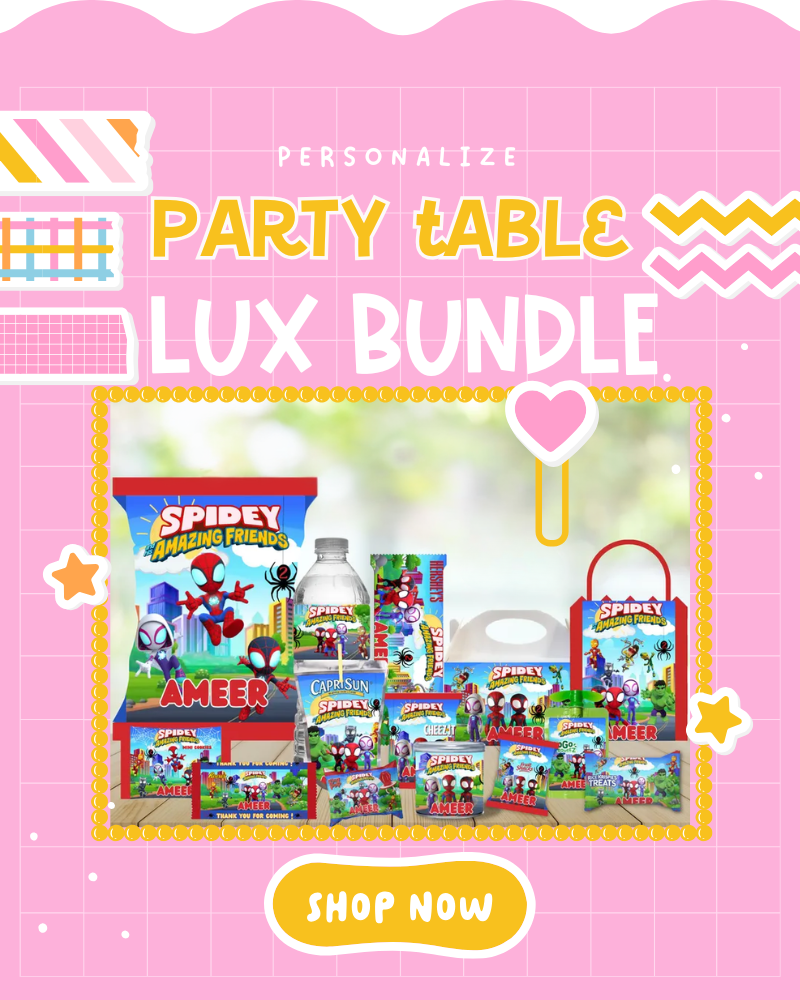Fill your party table LUX party snack bundle