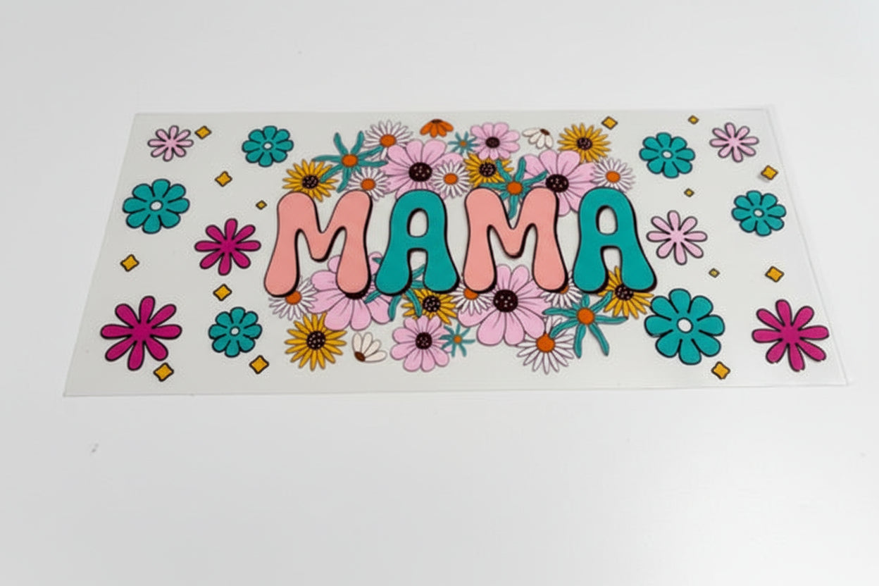Floral MAMA 16oz Cup Wrap