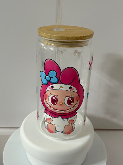 Cinnaroll Custom Labubu libbey cup
