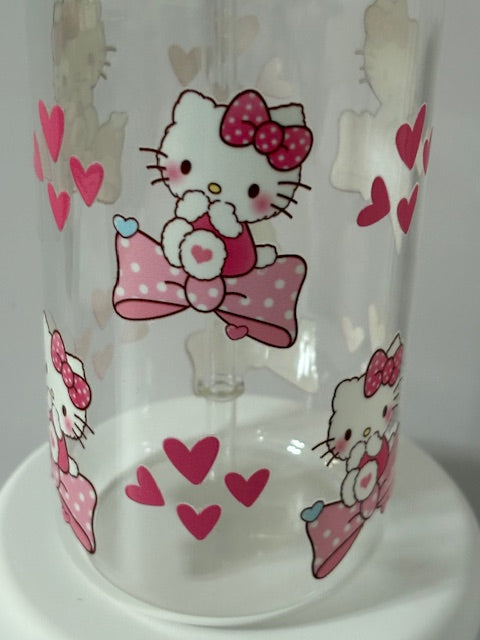 Hello Kitty Pink Bow Custom Cup