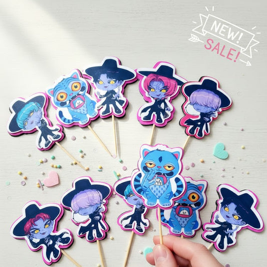 Saja Boys Demon Form Cup Cake Toppers