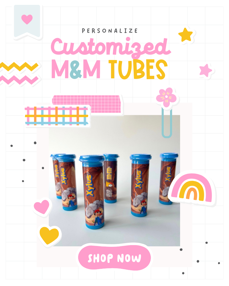 Custom M&M Tubes