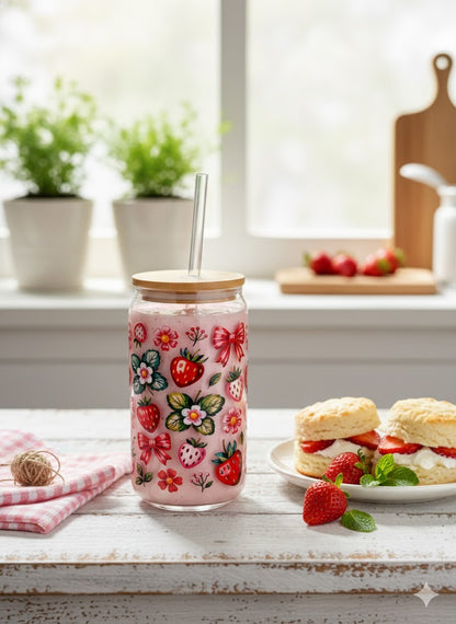 Strawberry Custom Libbey Cup